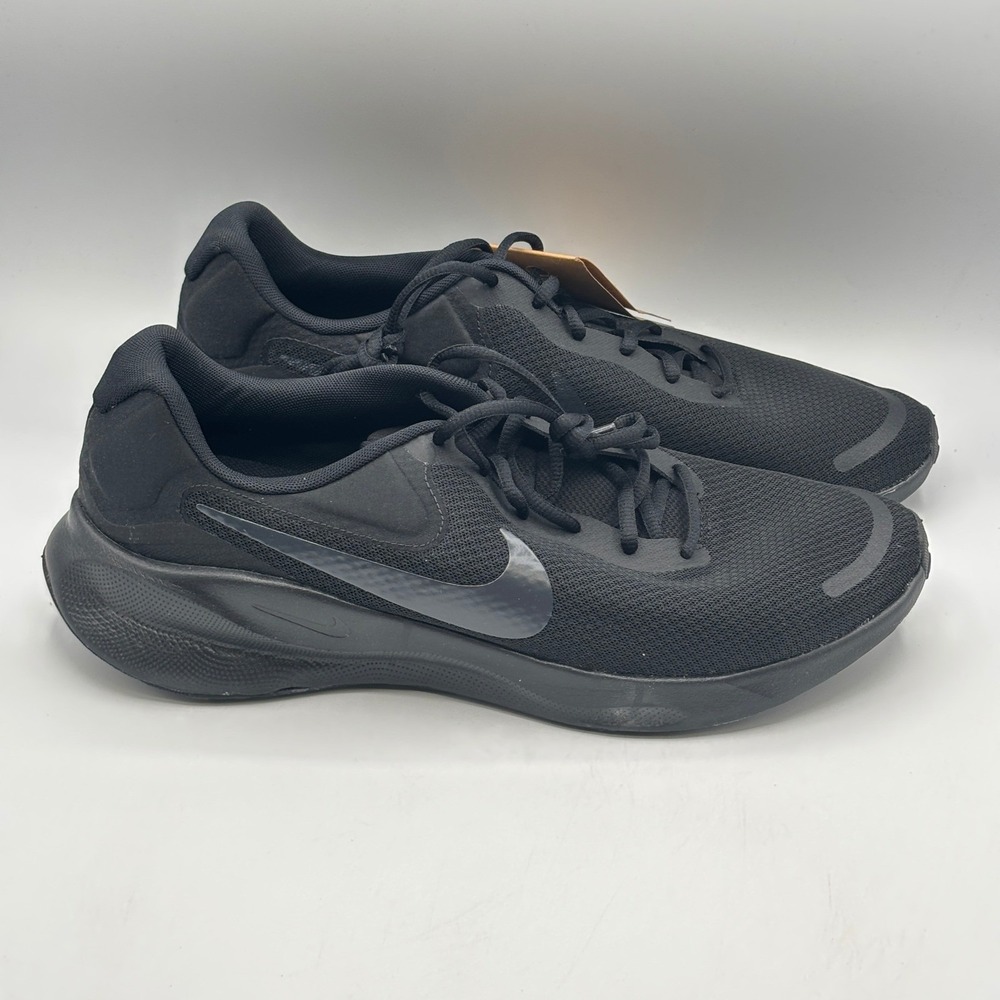 Nike Revolution 7 Shoes Mens Size 13 Black Off Noir Running FB2207-005